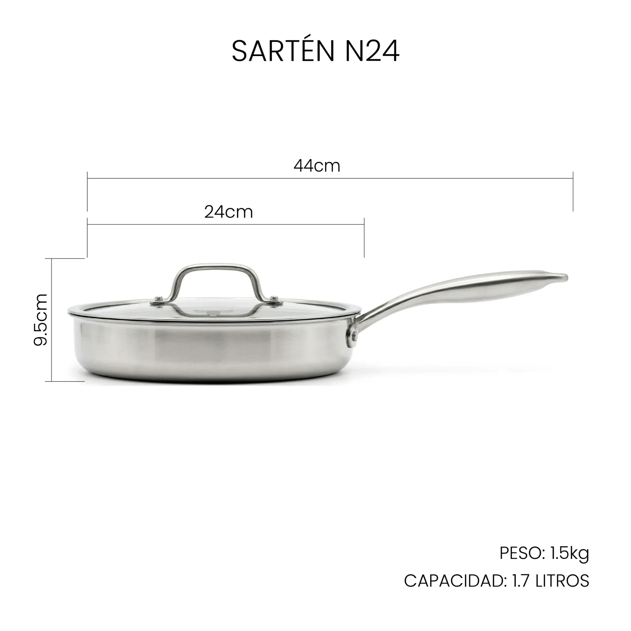 Set x3 Acero Inoxidable