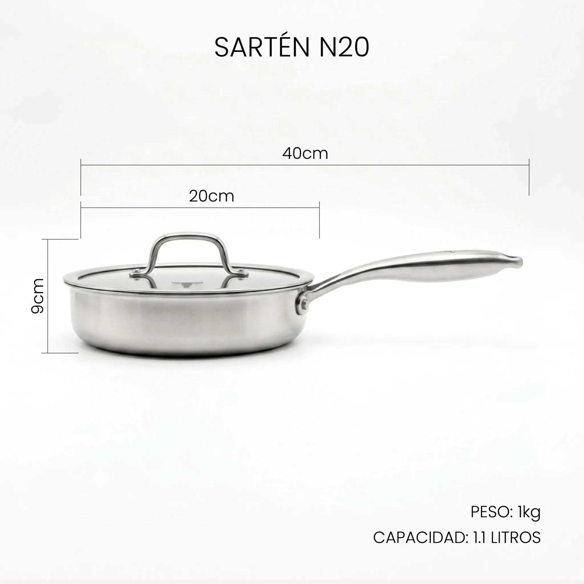 Set x4 Acero Inoxidable