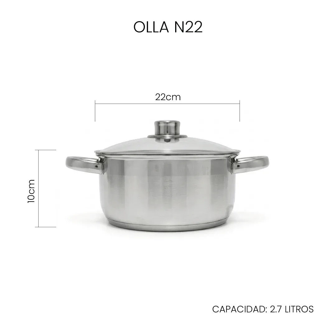 Olla N22 Acero Inox | By Sakura
