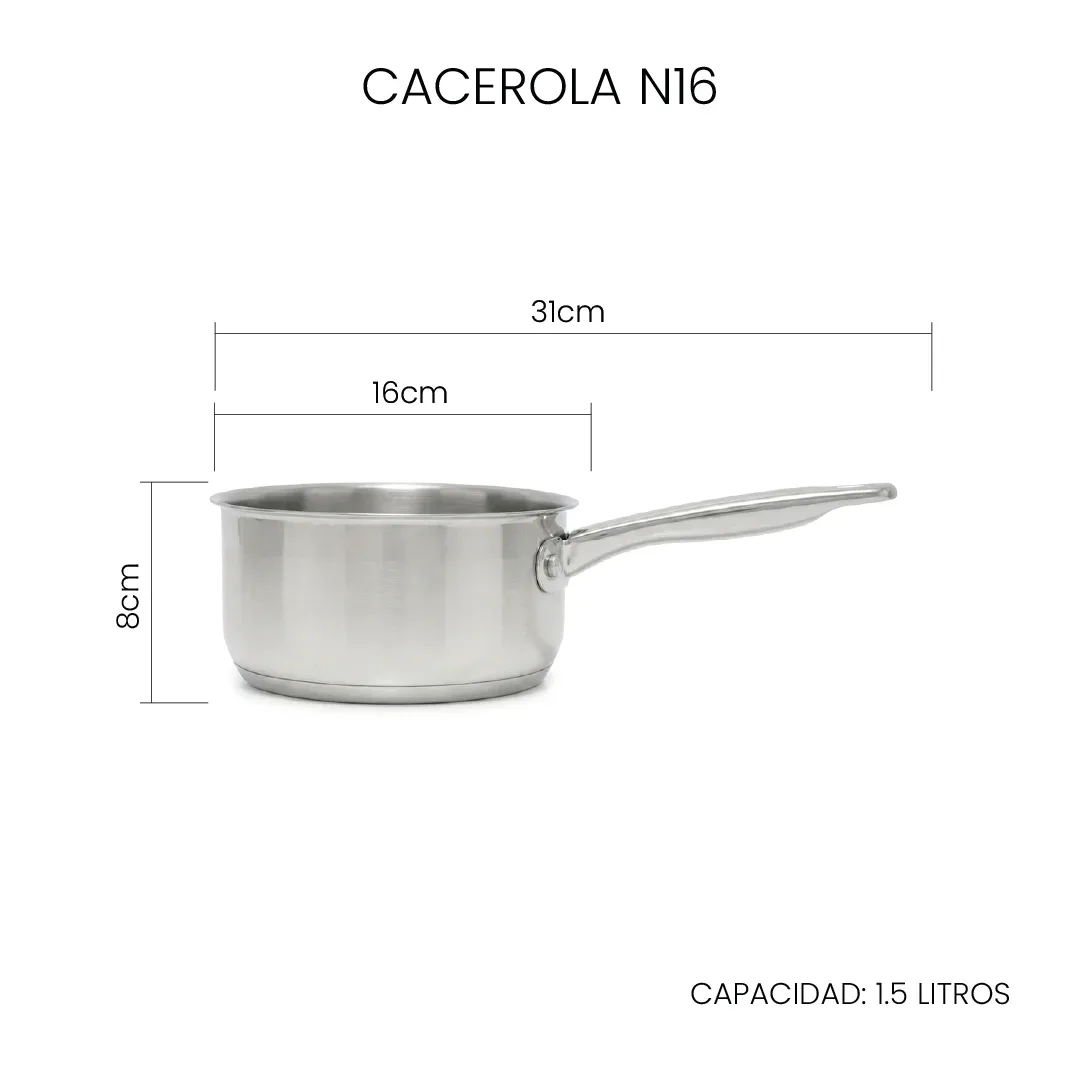 Batería Acero Inoxidable XL